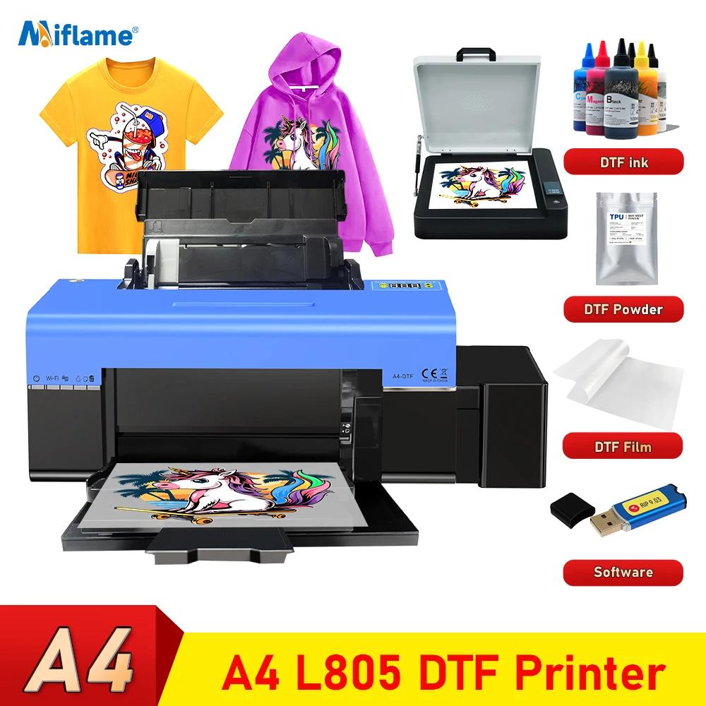 화이트 잉크 순환 시스템이 있는 DTF 전사 프린터, 의류 인쇄기, 모든 원단 DTF 프린터, A4 DTF 프린터, L805